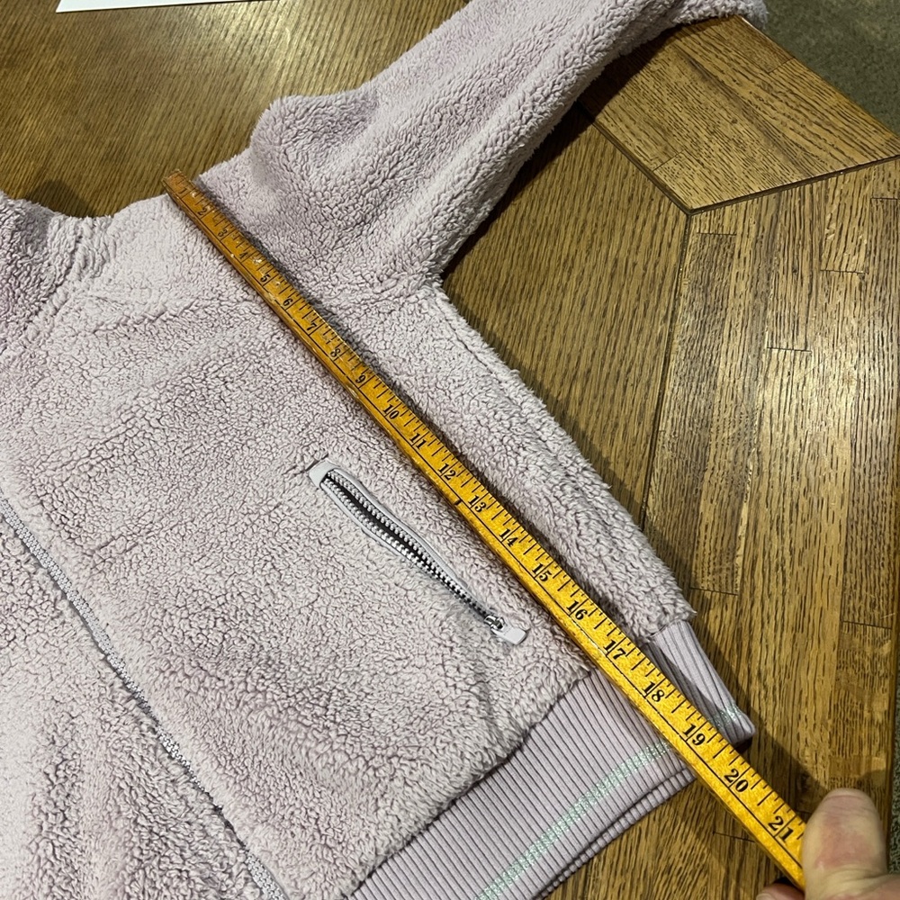 Athleta Cozy Rosey Lavender Sm zip Fleece Jacket and Quilted jogger Pants Set 8 - Picture 16 of 16